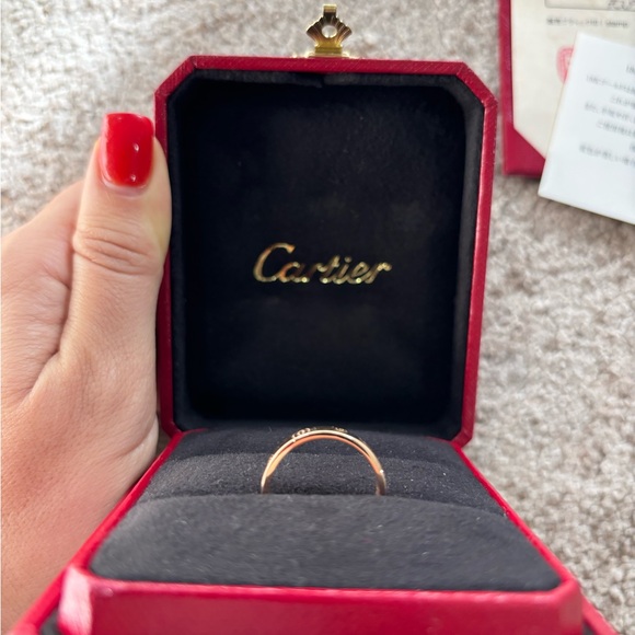 Authentic NEW Cartier limited edition Happy birthday rose gold ring size 56 - Picture 8 of 10